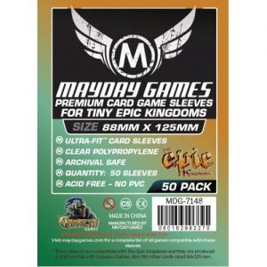 Mayday Premium 50x Clear Card Sleeves 88 x 125mm