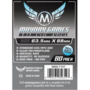 Mayday Premium 80 Grey Card Sleeves 63.5 x 88mm