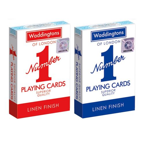 Pair or single Blue & Red No.1 Waddingtons Playing Cards poker UK Free delivery 