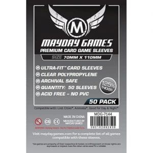 Mayday Premium 50x Clear Card Sleeves 70 x 110mm