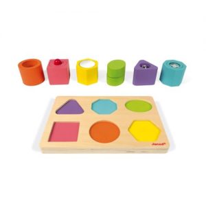 I Wood Shapes & Sounds 6-Block Puzzle