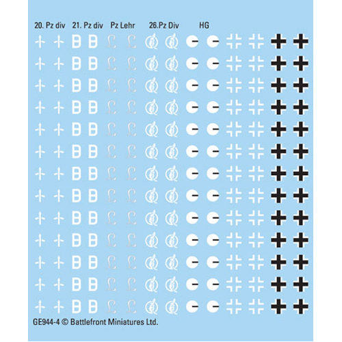 Heer Panzer Decals (Mid & Late)