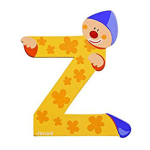 Z Clown Alphabet Individual Letter