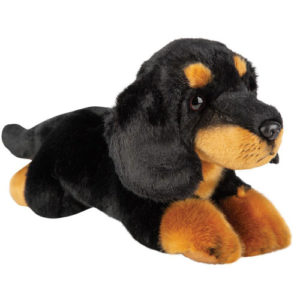 30Cm Lying Black Dachshund