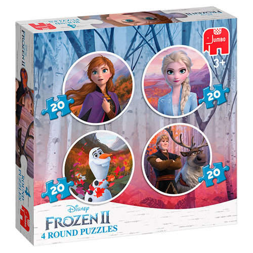 Frozen 2 - 4in1 round Puzzle
