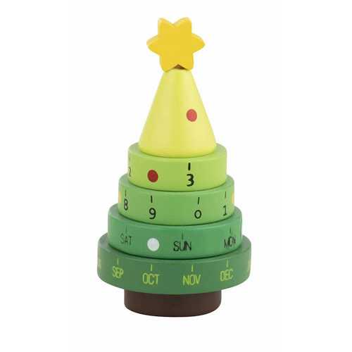 Wooden Santa Christmas Tree Calendar - One Supplied