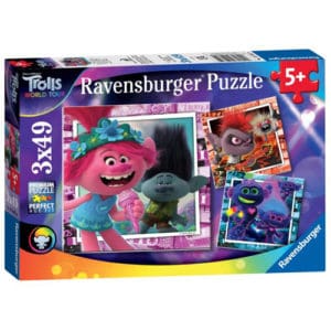 Trolls 2 World Tour, 3 X 49 Piece Puzzles