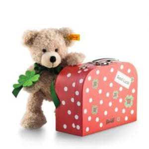 *A Grade* Steiff Fynn Good Luck Teddy Bear in Suitcase