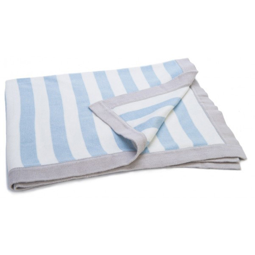 Ragtales Mimmo Luxury Blanket - Blue Stripe