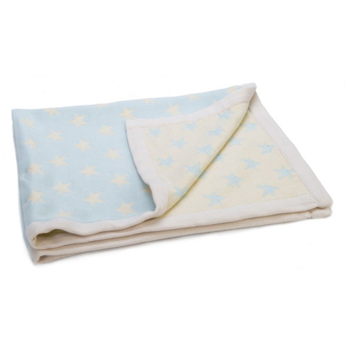 Ragtales Mimmo Luxury Blanket- Duck Egg Star