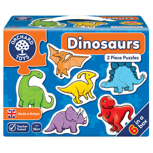 Dinosaur 2 Piece Puzzles