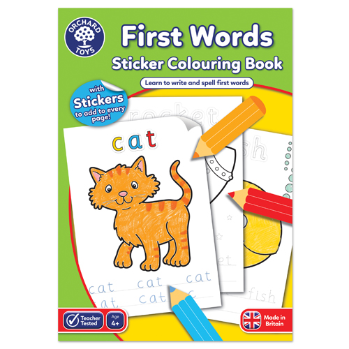 First Words Colouring Book