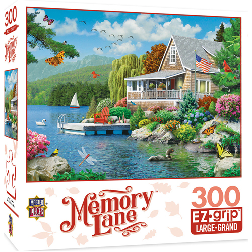 Masterpieces Puzzle: Memory Lane Lakeside Memories EZ-Grip Puzzle - 300