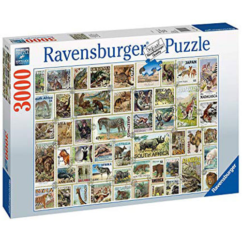 *A Grade* Animal Stamps - 3000 Piece Puzzle *A Grade* Animal Stamps - 3000 Piece Puzzle