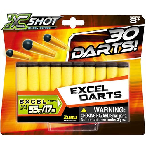 X-shot Excel Refill Darts (30 Pack)