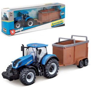 10cm New Holland T7.315 Tractor with Livestock Forwarder