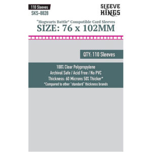 110 x Hogwarts Battle Large Sleeves (76mm x 102mm)