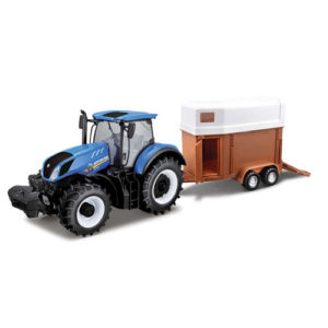 1:32 New Holland T7HD Tractor With Horse Trailer