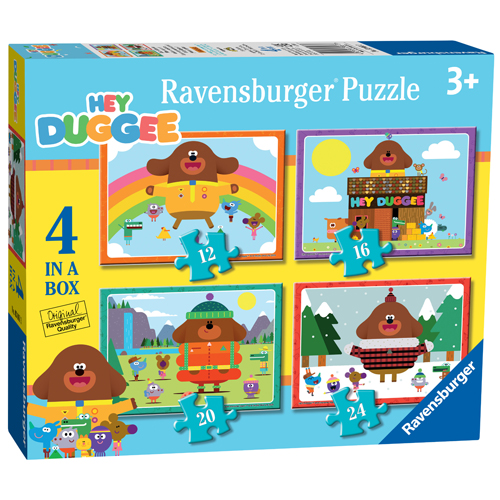 Hey Duggee 4 in a Box Puzzles