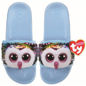 Owen Owl Pool Slides Sequin - Medium