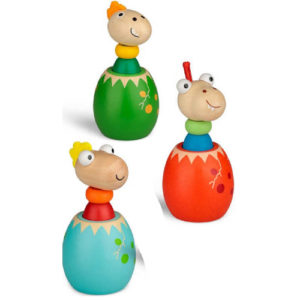 Wooden Squeaky Dinosaur Eggs (One Supplied)