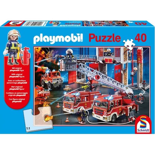 Playmobil: The Fire Department Puzzle & Play (40 pieces) inc. one figure