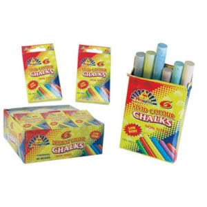 6 Coloured Chalks