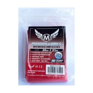 *A Grade* Mayday Premium 80 Red Card Sleeves 63.5 x 88mm