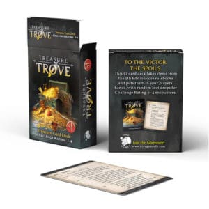 Z - *B Grade* Dungeons & Dragons RPG: Treasure Trove Challenge Rating 1 to 4 Deck