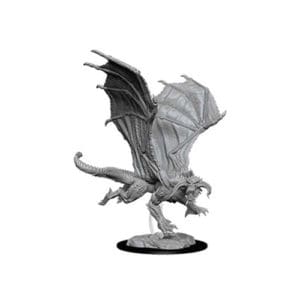*B Grade* Dungeons & Dragons: Nolzur's Marvelous Unpainted Miniatures: Young Black Dragon (Wave 8)