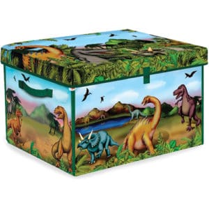 Dinosaur ZipBin & Playmat Plus 2 Dinos