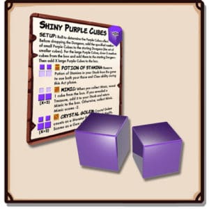 Dungeon Drop Expansion: Shiny Purple Cubes