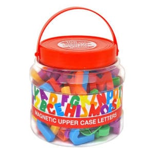 Magnetic upper case letters - 108pcs