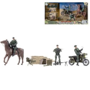 Military Adventure With Bike And Horse