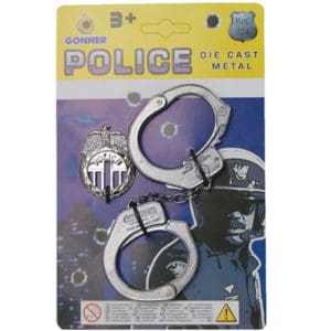 Police Handcuffs & Badge Diecast