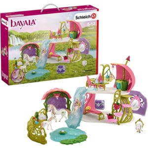 Schleich Glittering Flower House With Unicorns, Lake and Stable