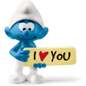Schleich Smurf With Sign