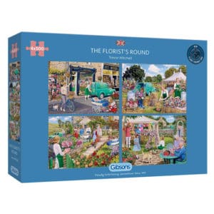 The Florist's Round Puzzle (4 x 500 pieces)