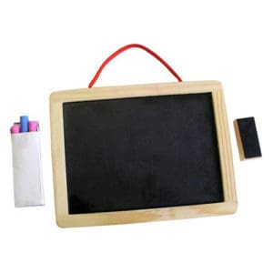 Wooden Chalkboard Set