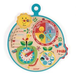 *B Grade* Calendar Over Time Wooden Play Clock