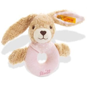 *A Grade* Hoppel Rabbit Grip Toy With Rattle, Pink