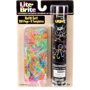 Lite Brite Peg and Template Refill Pack