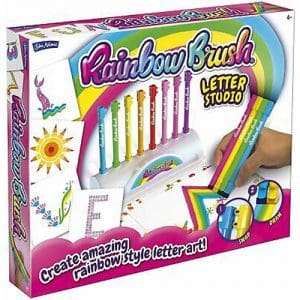 Rainbow Brush Letters Set