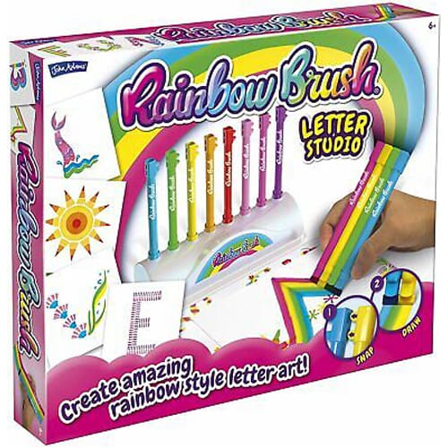 Rainbow Brush Letters Set