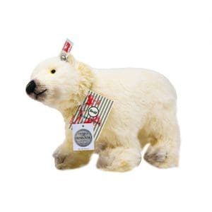 Winter Polar bear 30 cm white x Swarovski (Alpaca)