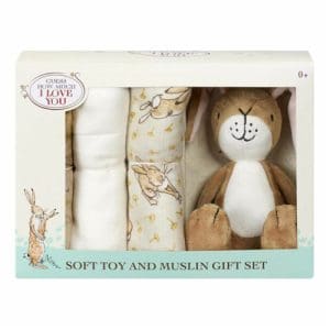 Guess How Much I Love You Soft Toy with Muslin Gift set
