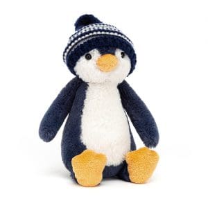 Bashful Bobble Hat Penguin Navy