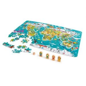 Hape 2-in-1 World Tour Puzzle and Game
