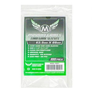Mayday 100 Clear Standard Card Sleeves 63.5 x 88mm