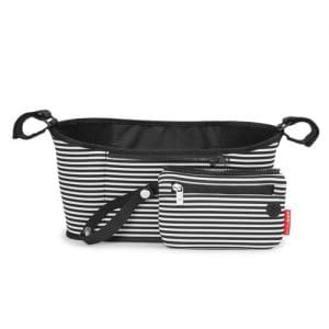 Skip Hop Stroller Organiser, Black and white stripe